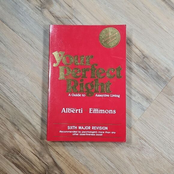 🔺️NWOT Your Perfect Right, A Guide to Assertive Living Paperback Book - Picture 2 of 4
